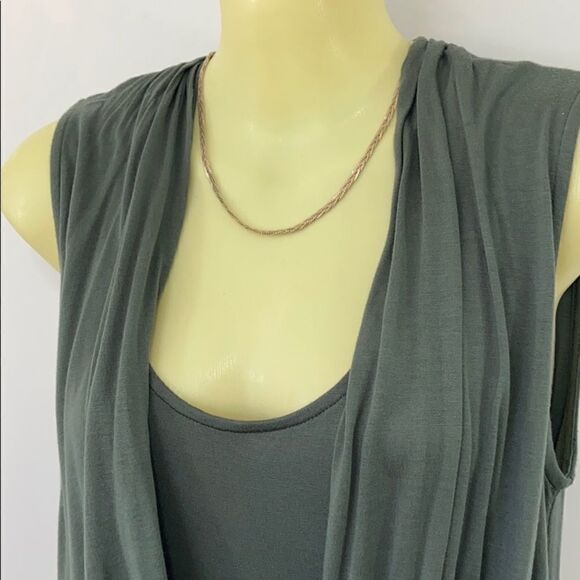 Athleta Dress Grecian Drape Forest Green Dress Excellent NWOT XS/Sm - Picture 2 of 8